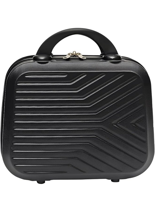 حقيبة مكياج رويال ترافل كبيرة السعة 13.5 بوصة، حقيبة سفر احترافية محمولة لمستحضرات التجميل وأدوات النظافة، أسود - Image 1